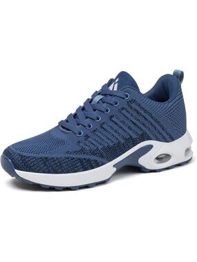 Women's Persian Blue Air Cushion Running Athletic Mesh Sneakers Basketball Shoes
